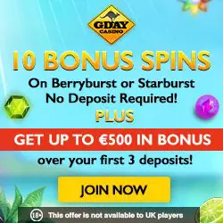 Gday Casino Bonus And Review