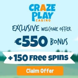 CrzaePlay Casino Banner - 468x60
