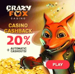 CrazyFox Casino Banner - 250x250