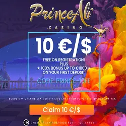 PrinceAli Casino Bonus And Review