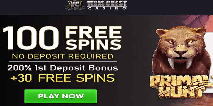 Vegas Crest Casino promotion