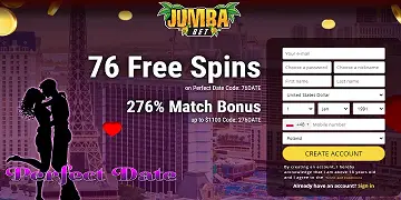 Jumba Bet Casino: 76 Free Spins + 276% Bonus