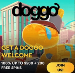 Doggo Casino Banner - 250x250