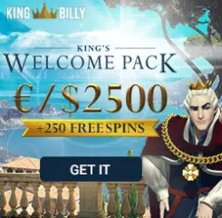 KingBilly Casino Banner - 250x250 Euro