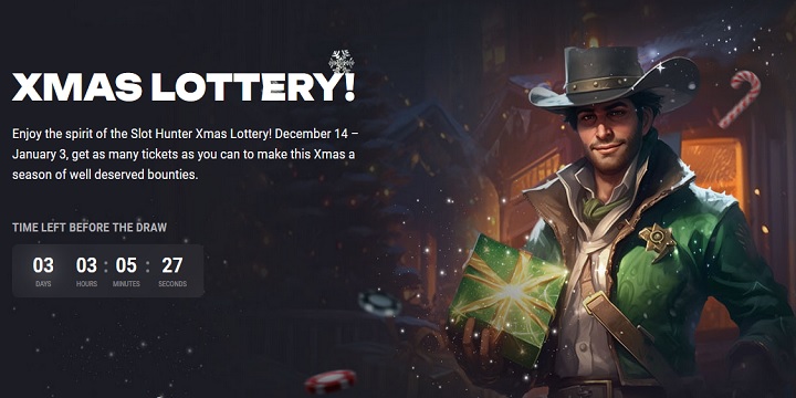 Slot Hunter Casino - Xmas Lottery Promo