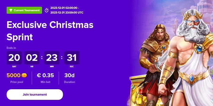 Stelario Casino - Exclusive Christmas Sprint