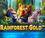 Rainforest Gold Video Slot Rainforest Gold Casino Banner - freespinscasino.org