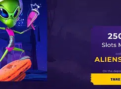 Supernova Casino Alien Promo 60 Free Spins