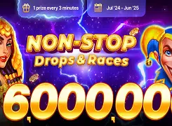 1RED Casino Non-Stop Drops & Races