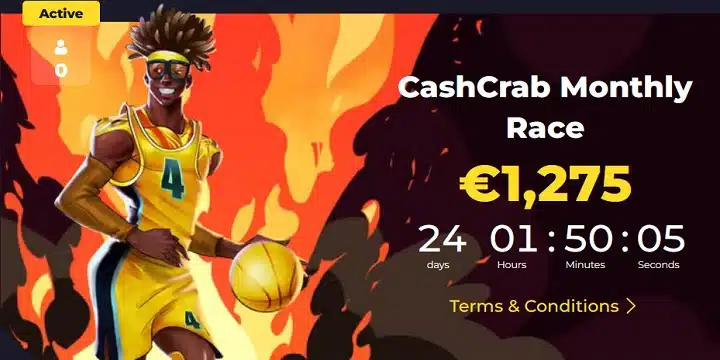PowBet Casino CashCrab Monthly Race